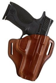 Bianchi 57 Remedy Belt Slide Right Hand Holster Fits S&W 36/640 and has a Tan finish